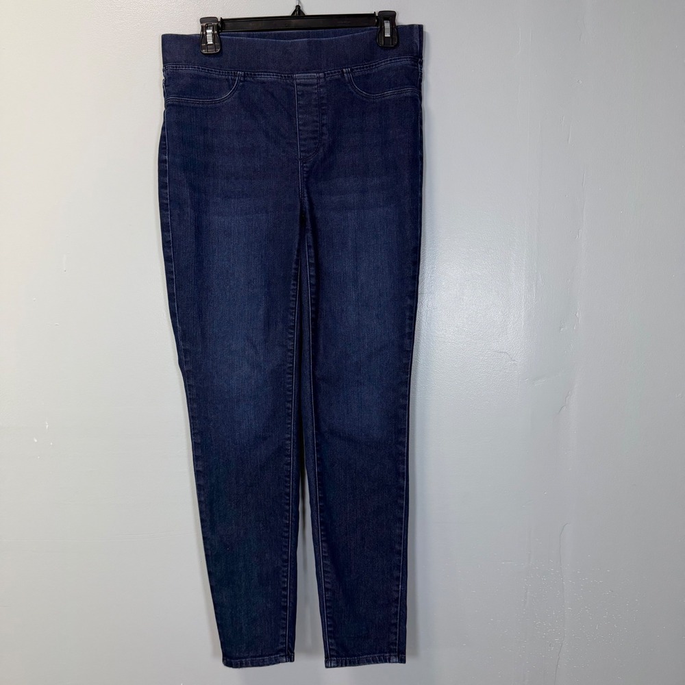 Talbots Womens Size 6 Pull On Jegging Dark Wash Blue Denim Stretch Skinny Jeans